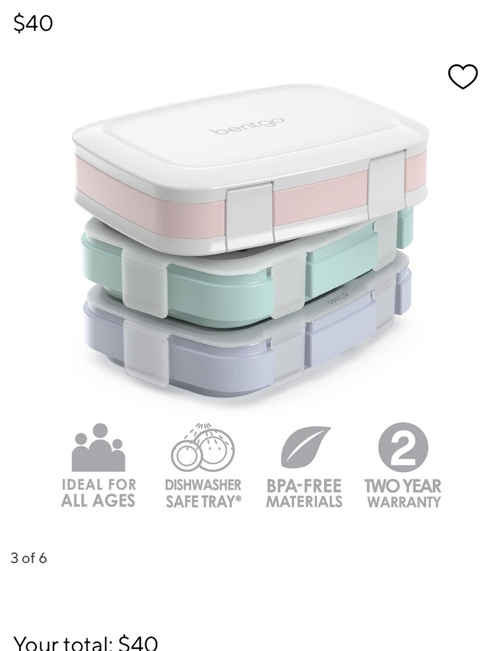 Bentgo Stackable Lunch Boxes (2)